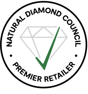 Natural Diamond Council logo showcasing a stylized diamond, symbolizing authenticity and luxury in retail.