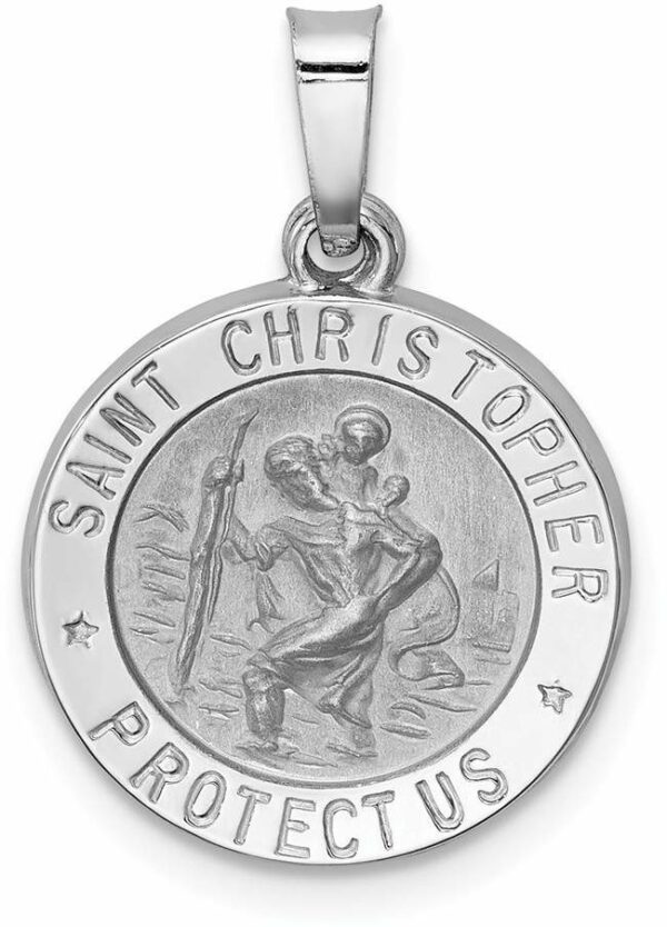 14K White Gold St. Christopher Medal - Brinker's Jewelers