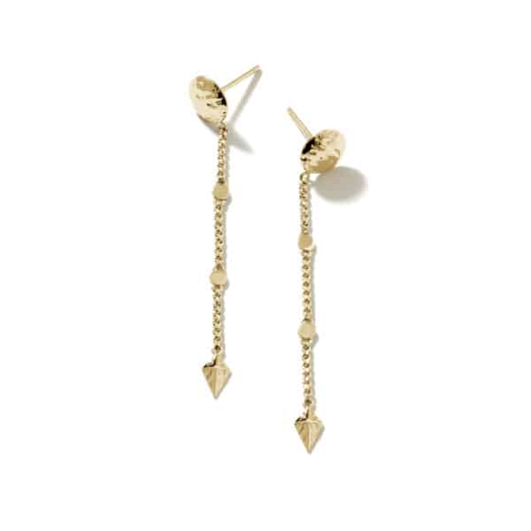 reticulated drop earrings