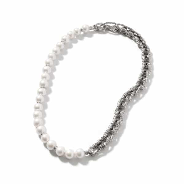 Asli Link Chain Pearl Necklace