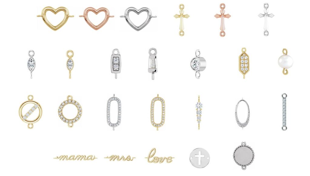 Permanent Bracelet charm options from Brinker's Jewelers