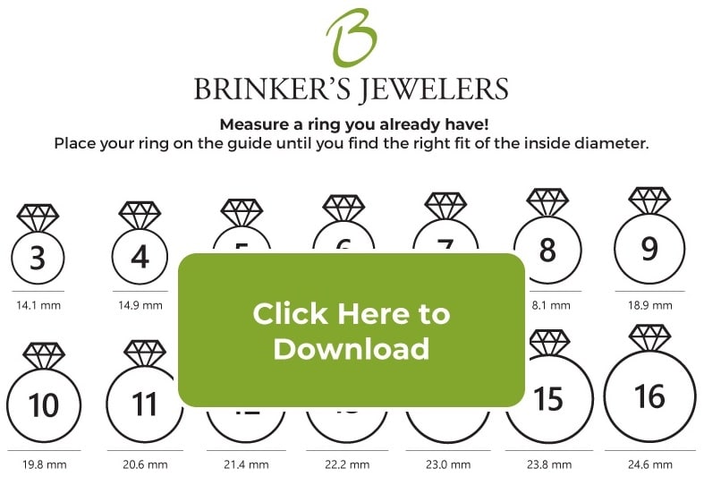 Are You Unsure of Your Ring Size? Consider Our Ring Size Chart