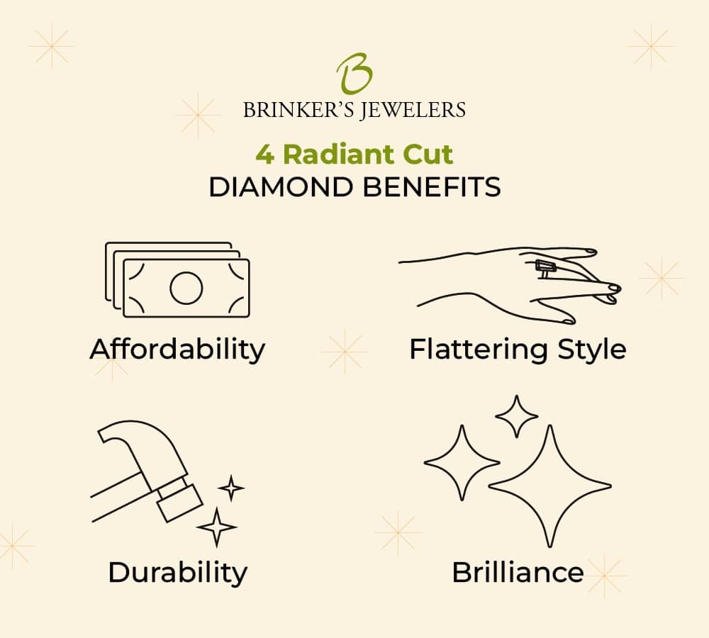 4 Radiant Cut diamond Benefits