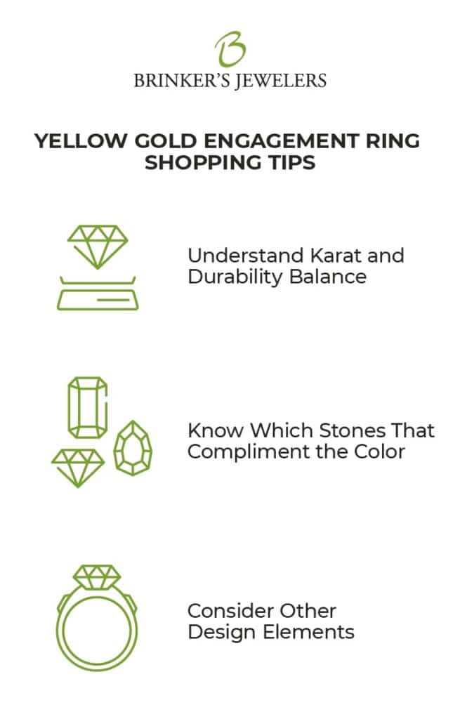 3 Yellow Gold Engagement Ring Shopping Tips