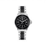 TAG Heuer Formula 1 watch, luxury stainless steel and ceramic design with sporty elegance.