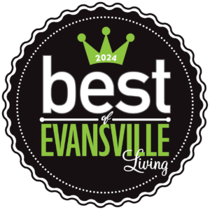 Best of Evansville Living 2024 logo featuring modern design and vibrant colors.