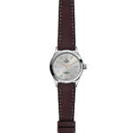 Elegant Tudor watch with polished stainless steel case and luxurious rose gold accents.