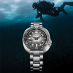 Seiko dive watch showcased underwater, ideal for diving, snorkeling, and aquatic adventures.