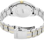 Elegant Seiko wristwatch featuring a stainless steel and gold bracelet, perfect for any occasion.