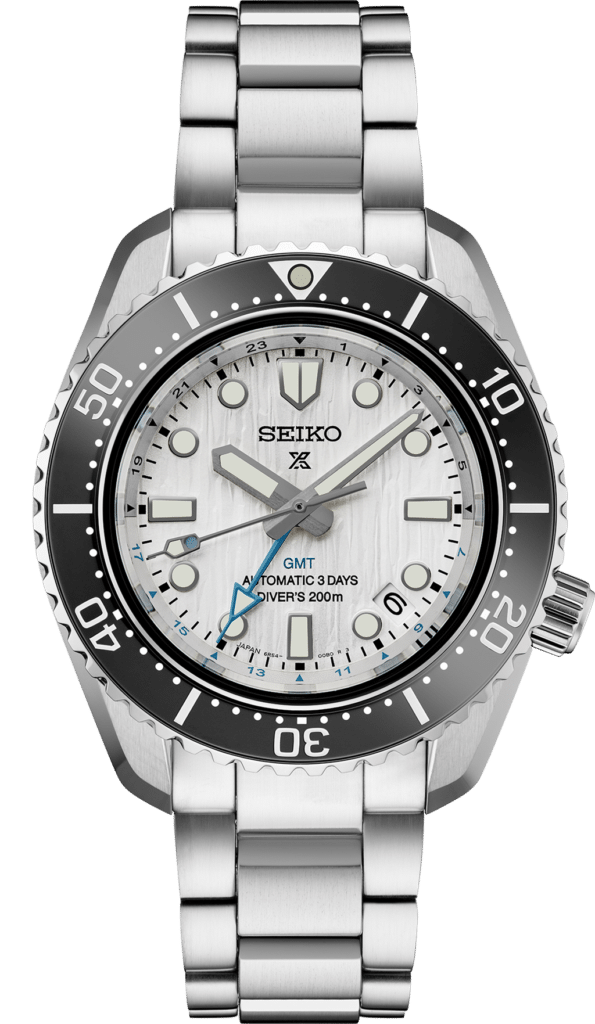 Durable Seiko divers watch with automatic movement, stainless steel case, and GMT feature.