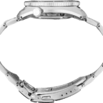 Sleek silver wristwatch with elegant design and durable metal bracelet, perfect for any occasion.
