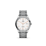 Tudor stainless steel watch with rose gold accents and elegant design, perfect for any occasion.