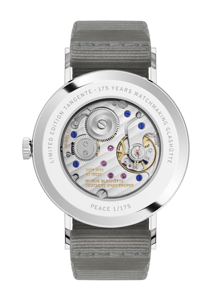 Limited edition Nomos Glashütte Tangente watch showcasing intricate mechanics and elegant design.