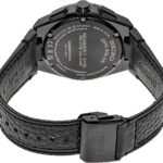 Limited edition Resident Evil wristwatch with a black matte finish and leather strap.