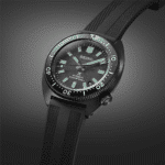 Seiko divers watch features a robust design, luminous markers, and 200m water resistance.