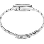 Sleek limited edition silver-tone wristwatch with elegant bracelet and sophisticated design.