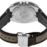 Seiko Solar limited edition titanium watch with leather strap and 10-bar water resistance.