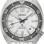 Seiko divers watch with stainless steel case, water resistance, and luminous features for visibility.