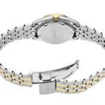 Elegant dual-tone stainless steel and gold watch with sophisticated design and durable bracelet.