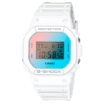 Stylish Casio G-SHOCK digital wristwatch with vibrant gradient and durable design.