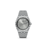 Elegant Tudor stainless steel watch with Roman numerals, date and day displays, ideal for any occasion.