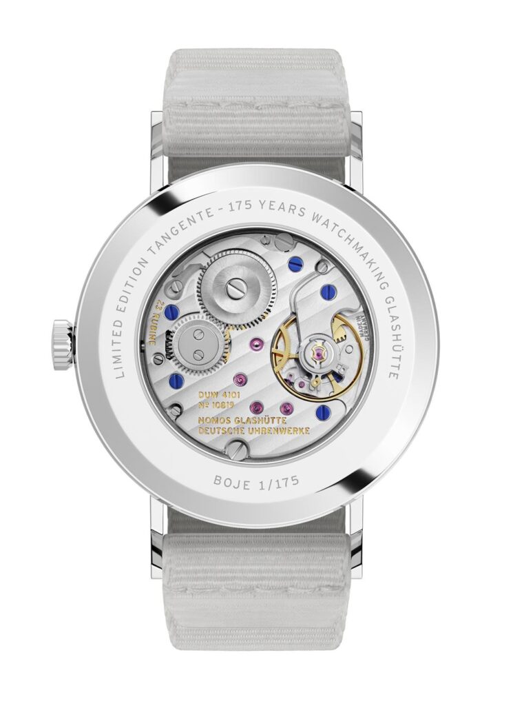 Limited edition Tangente watch celebrating 175 years of Glashütte watchmaking excellence.
