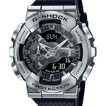 Durable Casio G-Shock watch featuring analog and digital displays, stainless steel bezel, and rugged design.