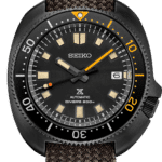 Seiko automatic diver’s watch: robust design, 200m water resistance, luminous features, stylish strap.