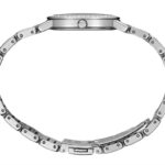 Elegant silver wristwatch with a sleek design and polished link bracelet for timeless style.
