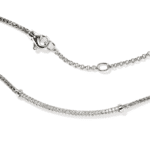 Elegant silver necklace with sparkling gemstones for a modern and sophisticated look.