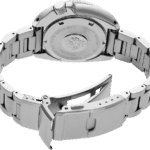 Polished stainless steel watch with elegant bracelet, showcasing craftsmanship and durability for every occasion.