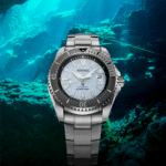Seiko dive watch showcased in an enchanting underwater scene, highlighting durability and elegance.