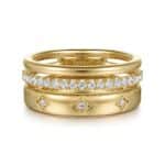Stunning gold rings set with diamonds, showcasing elegance, simplicity, and intricate designs.