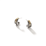 Elegant silver and gold hoop earrings with textured designs for versatile style and sophistication.