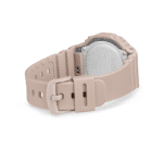 Modern minimalist watch with a beige strap, showcasing stylish design and functionality.