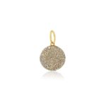 Elegant gold pendant with sparkling stones, perfect for enhancing any jewelry collection.