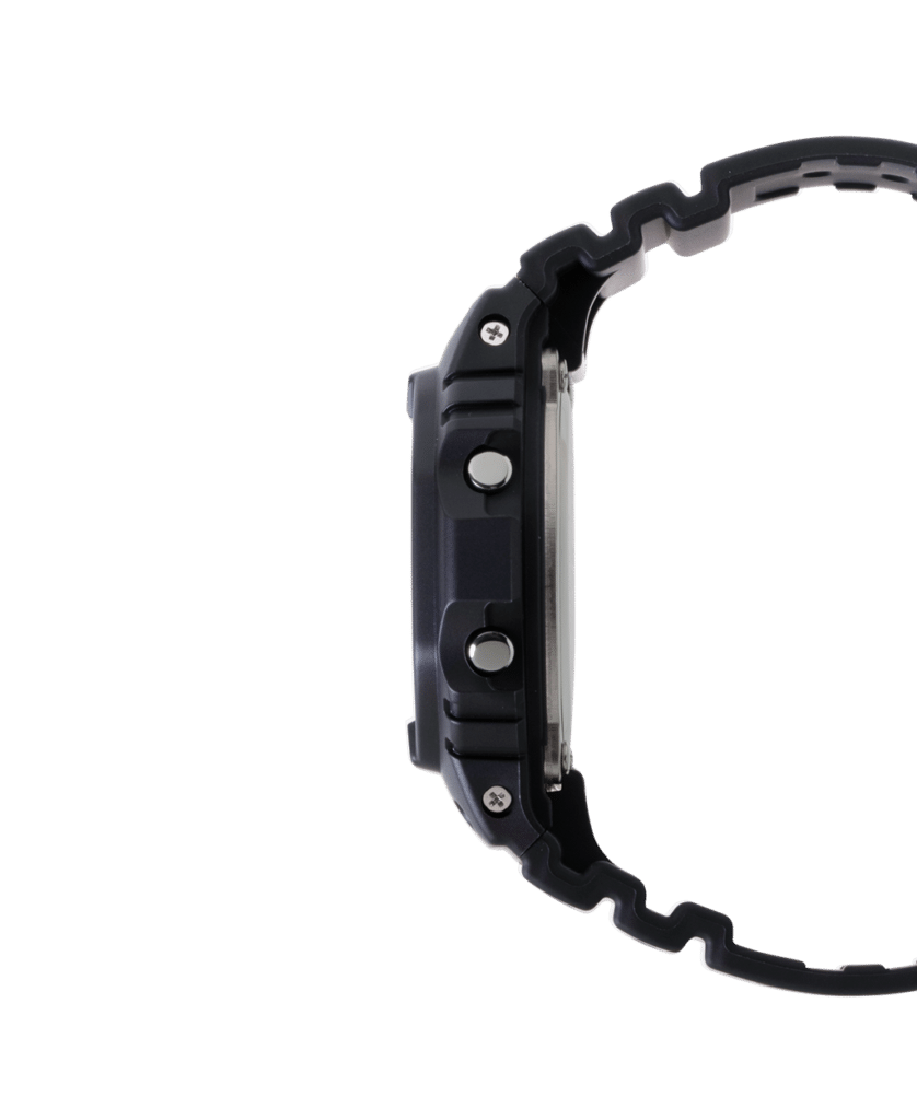 Rugged sports watch with durable design, textured band, and versatile features for outdoor activities.