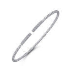 Elegant sterling silver bracelet with beaded detail and gemstone accents for modern style.