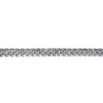 Elegant silver chain necklace showcasing polished links, perfect for any fashion style.