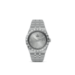 Elegant Tudor watch with stainless steel case, modern design, and sophisticated details.