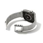 Sleek smartwatch with advanced sensors, mesh band, and premium design for health tracking and style.