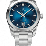 Monta stainless steel watch featuring a gradient blue dial and elegant design for any occasion.