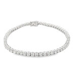 Elegant gemstone bracelet with polished links, perfect for any occasion.