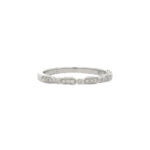 Elegant 14K white gold ring with sparkling gemstones, perfect for any occasion.