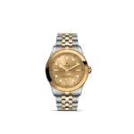 Elegant Tudor chronometer watch with gold and silver tones, perfect blend of style and functionality.