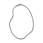 Elegant silver curb link necklace showcasing timeless design and versatile style for any occasion.