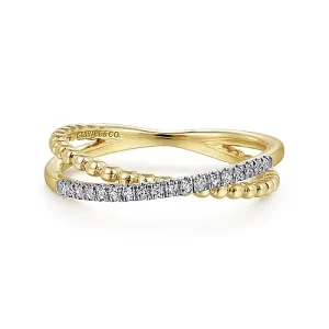 14K-Yellow-Gold-Bujukan-Pave-Diamond-Criss-Cross-Stackable-Ring~LR51463Y45JJ-1