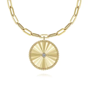18-inch-14K-Yellow-Gold-Textured-Diamond-Medallion-Hollow-Chain-Necklace_NK6841-18Y45JJ-1