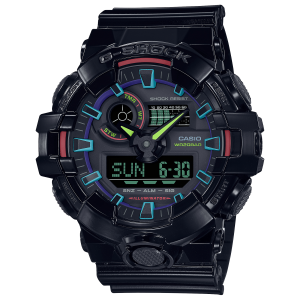 Stainless Steel Multicolor Analog/Digital Ga-700 Series G-SHOCK Watch GA700RGB-1A
