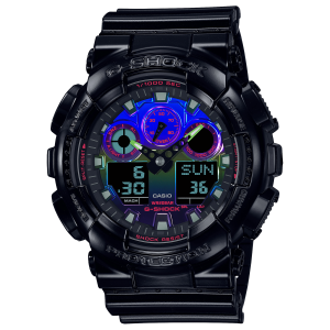 Stainless Steel Multicolor Analog/Digital GA-100 Series G-SHOCK Watch GA100RGB-1A
